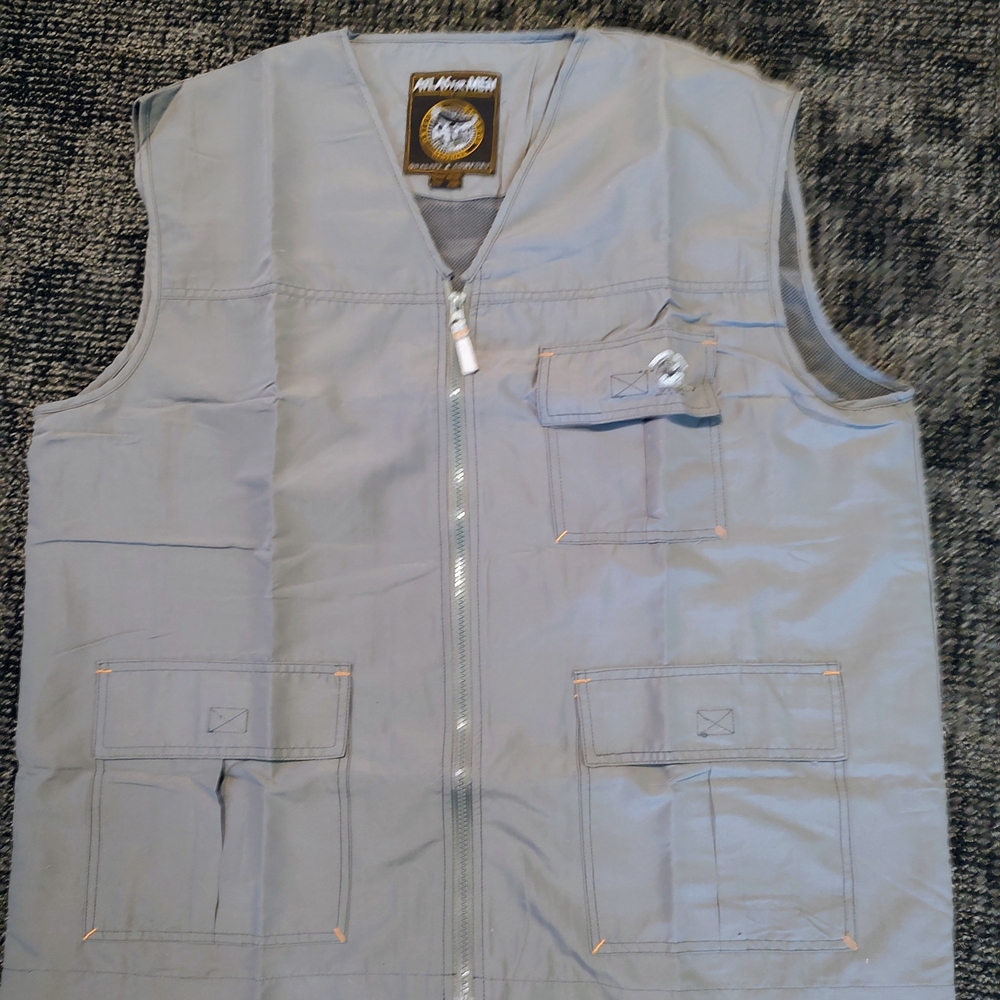 Men's Gray Utility Vest